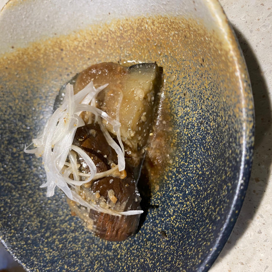秋茄子の泥亀煮