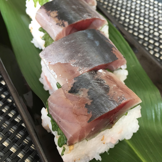鯵の棒寿司