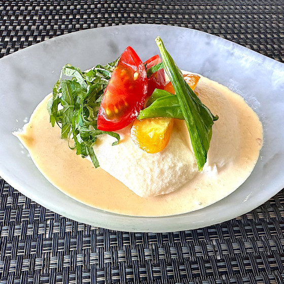 冷奴、濃厚豆乳ソース