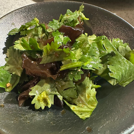 キクラゲと香菜の箸休め