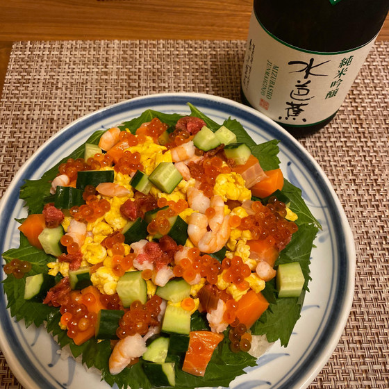 夏のケーキ寿司☆パワー&ヘルシー料理