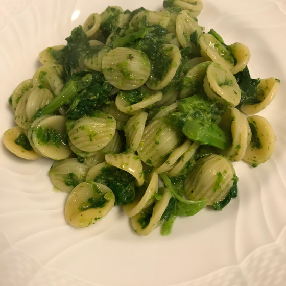 イタリア料理オレッキエッテとボンベッテ