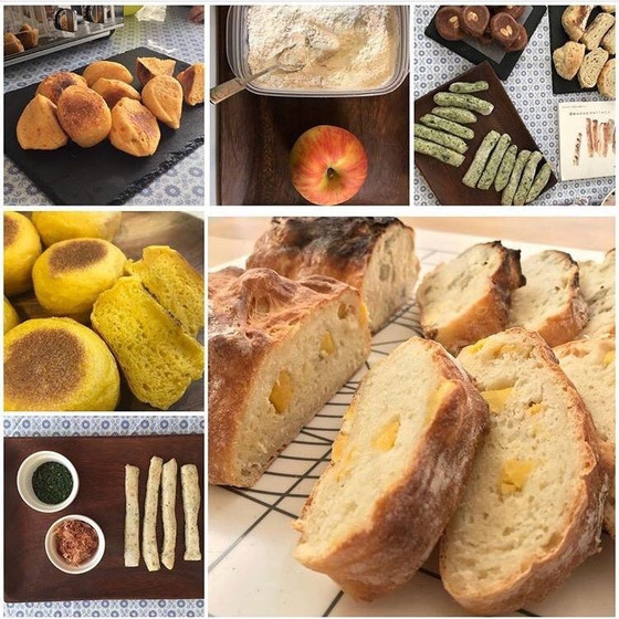 ミルクスティックパン×ほうれん草スティック