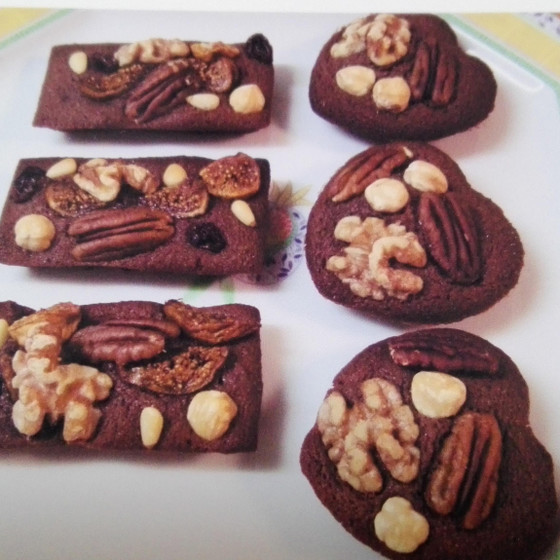 季節の焼き菓子とデザート講座　フィナンシェショコラ　洋梨の赤ワインコンポート