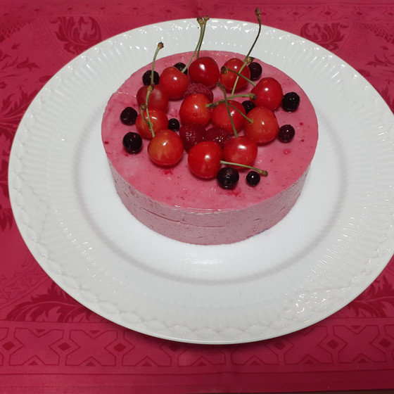 フランス菓子講座６月  赤いフルーツのムース