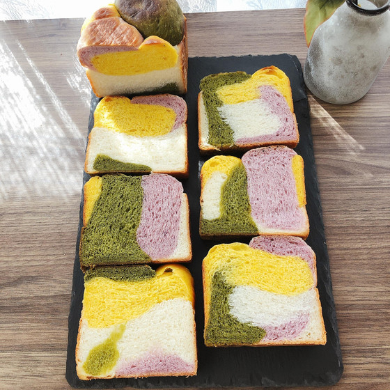 4色野菜食パン☆☆