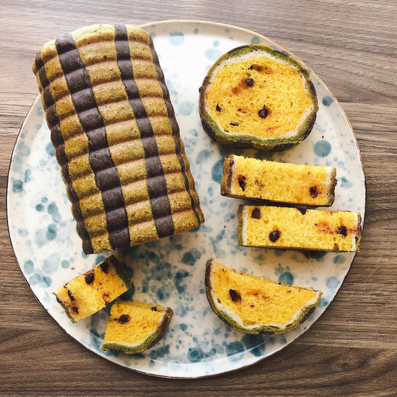 スイカのラウンド食パン☆☆☆