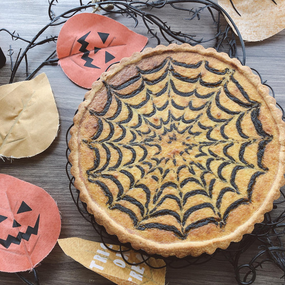 ハロウィンに☆ かぼちゃチーズタルト　☆☆☆