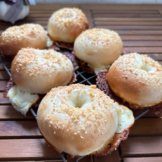 ３種のチーズベーグル✨
