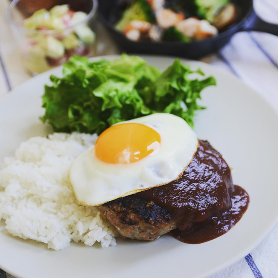 基本のハンバーグを覚えよう！ボリューム満点ロコモコレッスン！