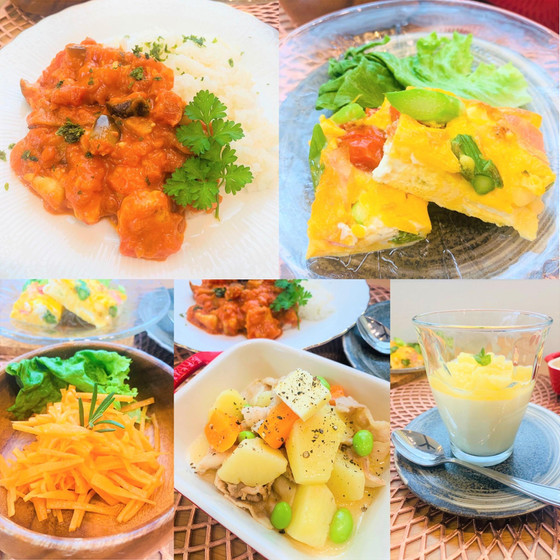 シーフードトマトカレーと洋食のレッスン