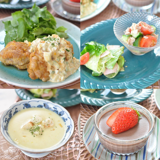 チキン南蛮とヘルシー副菜レッスン