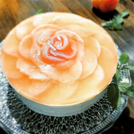 桃のレアチーズケーキ🍑