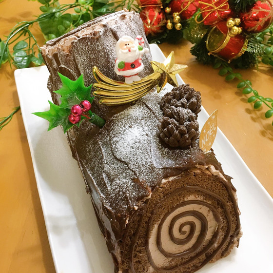 クリスマス限定！手作りブッシュドノエル教室 チョコ好き集合！初心者OKです♪