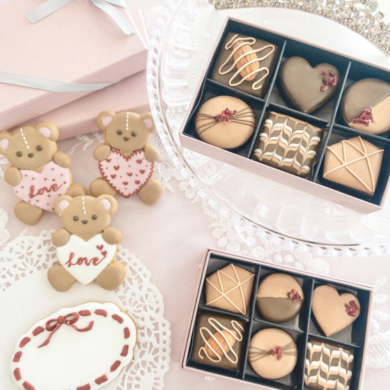 バレンタインに♡まるで本物のようなチョコ風アイシングクッキーレッスン