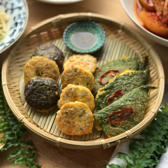 ドングランテン、椎茸ジョン、エゴマの葉ジョン