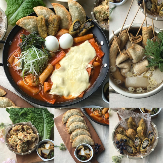韓国の屋台！トッポギ、おでん、サンチュ天ぷら、キムマリなど