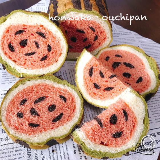 わくわくデコ食パン　すいか
