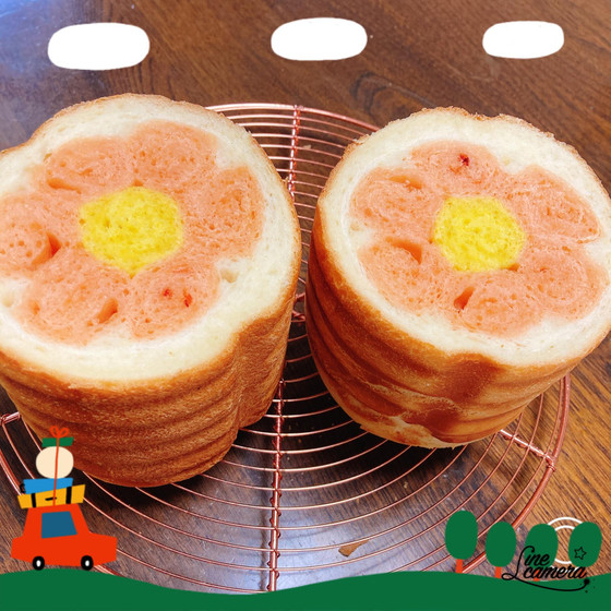 わくわくデコ食パン　お花