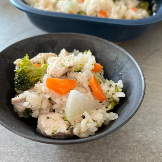 炊き込みご飯もレンジだけで完結！