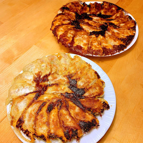 餃子祭り！羽付き肉餃子と肉なしの野菜餃子を作ろう！