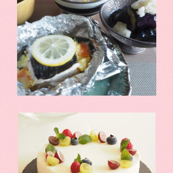 よくばり 料理基礎Bとお菓子 魚の三枚卸&レアチーズケー