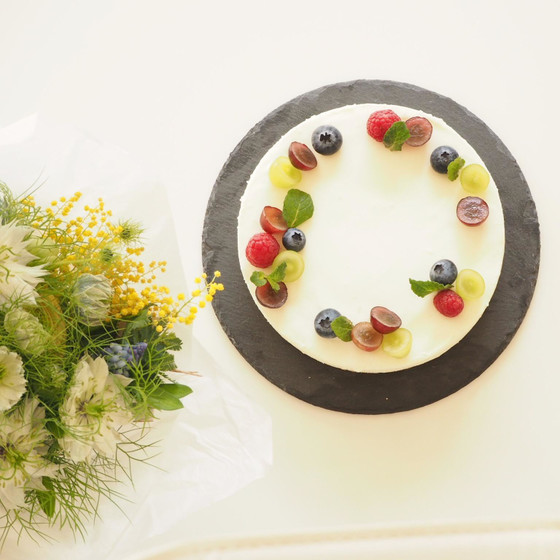 6月のお菓子:レアチーズケーキ