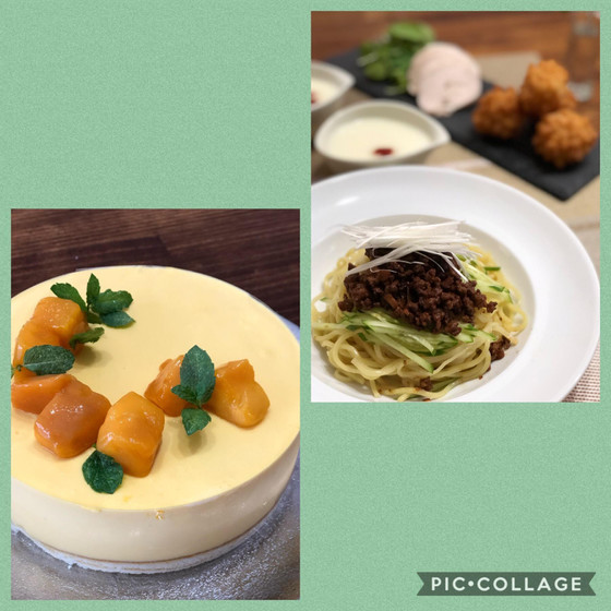 よくばり もてなし料理B  汁なしジャージャー麺 マンゴーム