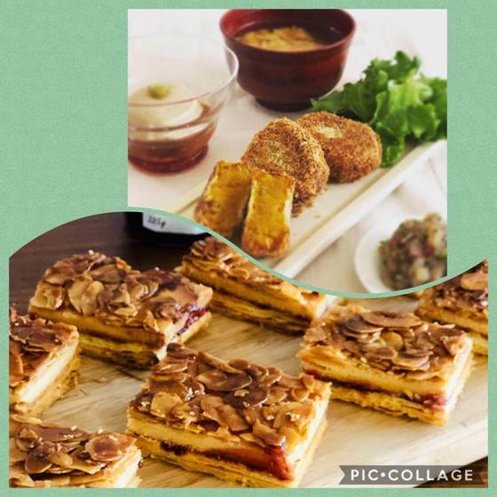 よくばり 料理基礎B かぼちゃコロッケ❗️フロランタン✨