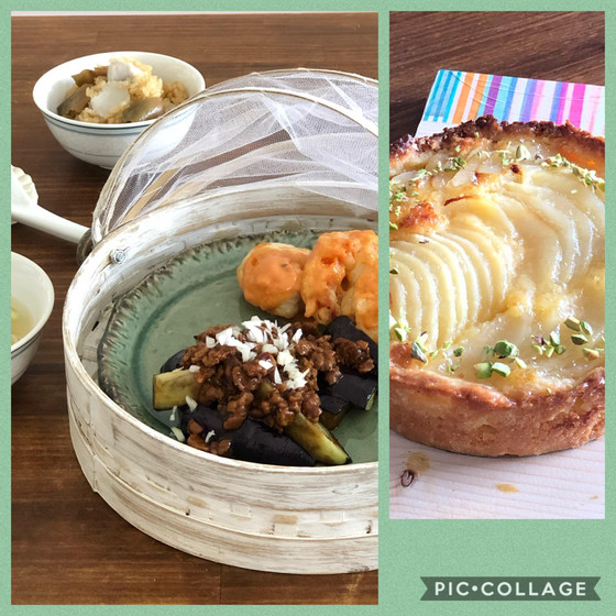 よくばり料理基礎A 中華料理 エビチリマヨネーズ✨洋梨タルト