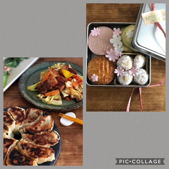 よくばり・餃子とクッキー缶