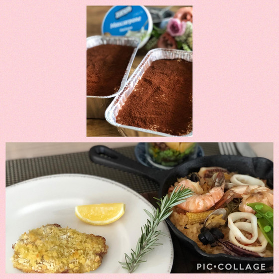 よくばり・パエリアとティラミス