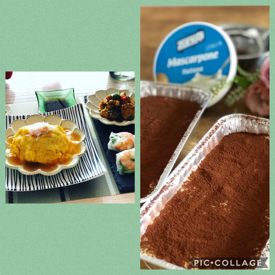よくばり・天津炒飯とティラミス