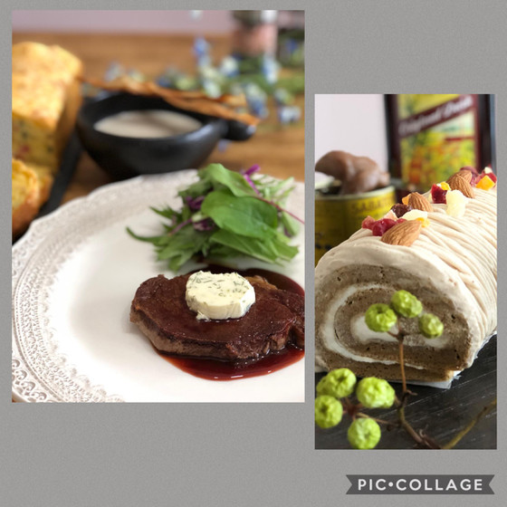 よくばり・ステーキとロールケーキ