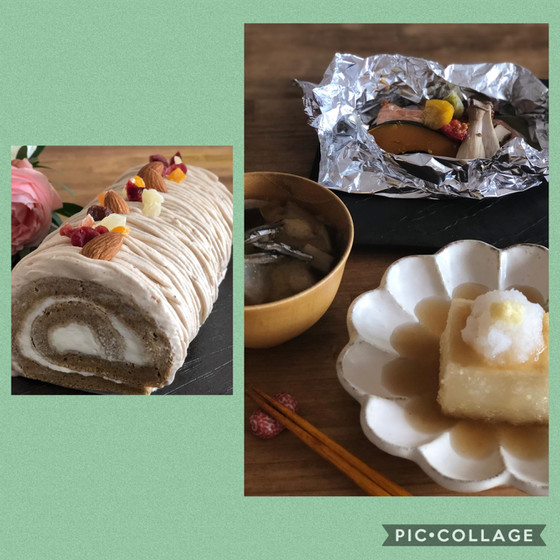 よくばり・揚げ出し豆腐とロールケーキ