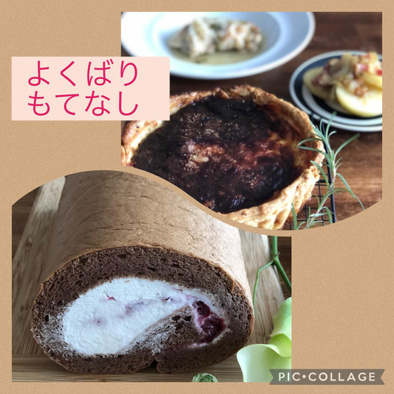 よくばり・分厚いキッシュとロールケーキ