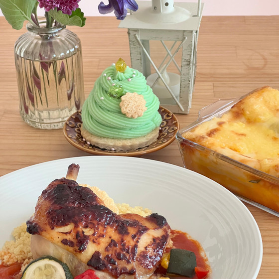 料理B・・鶏肉の煮込カネロニ