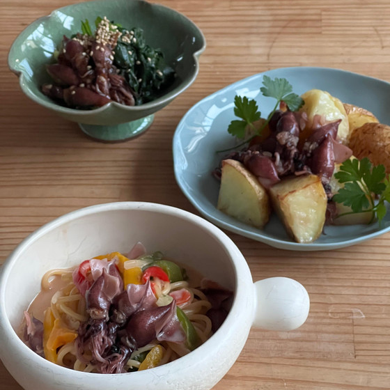 お魚レッスン　ホタルイカ