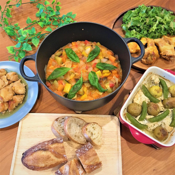 鶏肉のレパートリーを増やそう＆夏野菜の『重ね煮』ラタトゥイユ