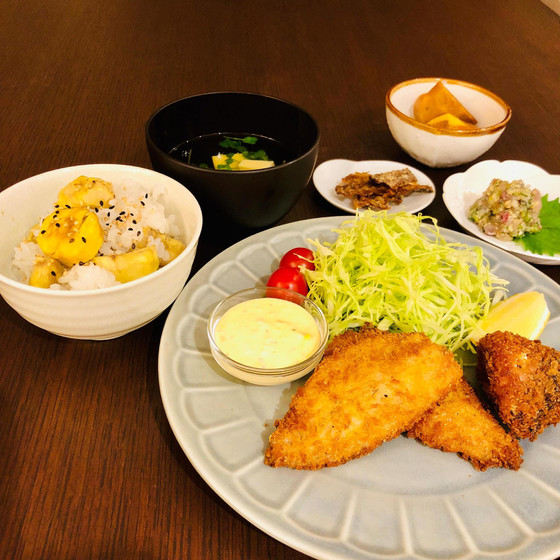 【料理】春の味覚　魚とたけのこを使った和御膳