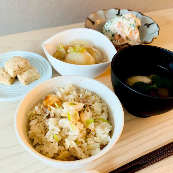 【料理】あらで作る本格鯛めしとお吸い物