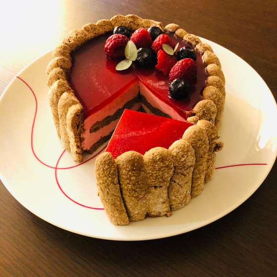 【ケーキ】ムース・オ・フランボワーズ
