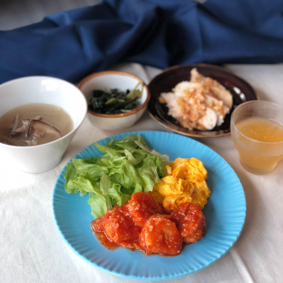 【料理】ぷりっぷり海老チリ＆よだれ鶏