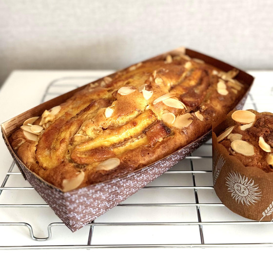 【一般クラス】グルテンフリー！米粉のキャラメルバナナパウンドケーキ