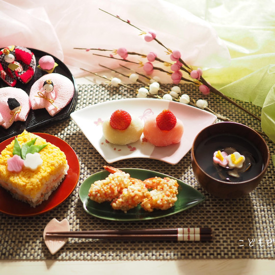 いちご大福のひな祭り御膳