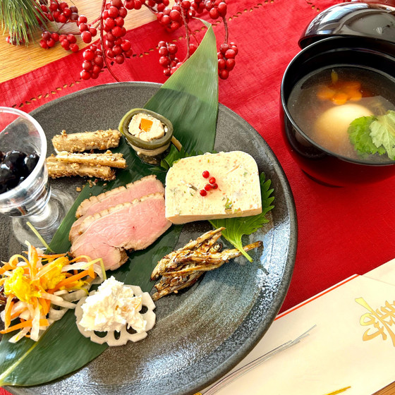 ワンプレートにカジュアルに盛り付けも