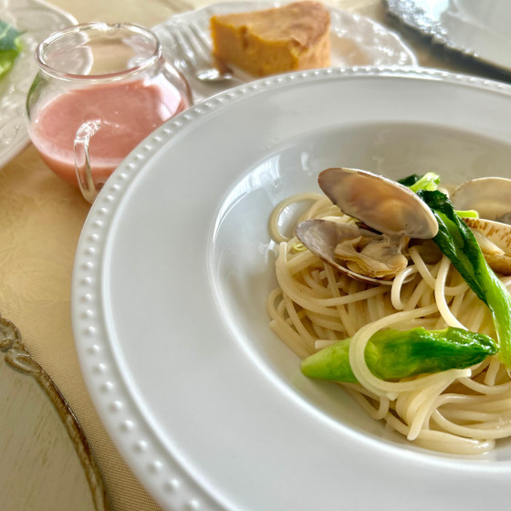 春を感じる食材でパスタ