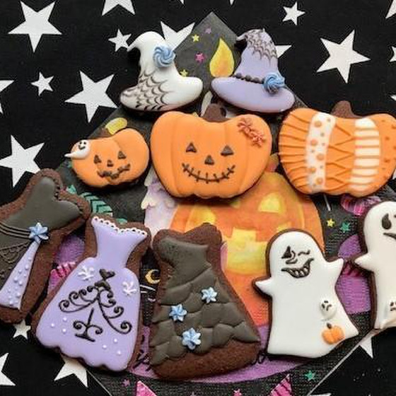 ハロウィンアイシングクッキーレッスン