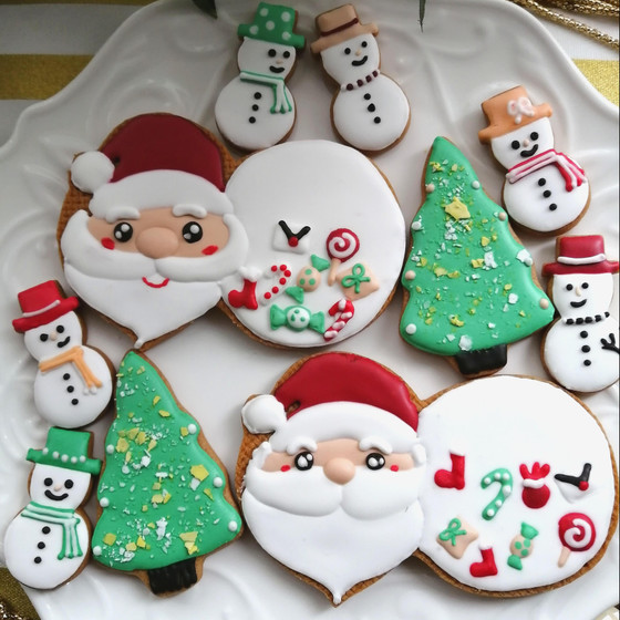 アイシングクッキークリスマスレッスン