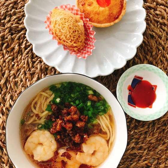 蜂巣芋角（広東風コロッケ）、ココナッツタルト、タンツー麺レッスン